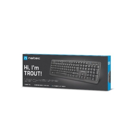 Klawiatura Membranowa Natec Trout Us Nkl-0967 (Usb 2.0  (En)  Kolor Czarny)