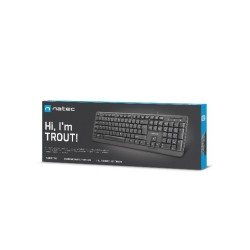 Klawiatura Membranowa Natec Trout Us Nkl-0967 (Usb 2.0  (En)  Kolor Czarny)
