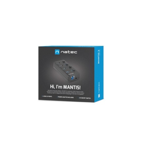 Hub Natec Mantis 2 Nhu-1557 (4X Usb 3.0  Kolor Czarny)