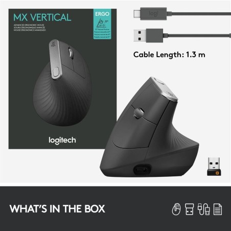 Mysz Logitech Mx 910-005448 (Optyczna  4000 Dpi  Kolor Czarny)