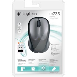 Mysz Logitech M235 910-002201 (Optyczna  800 Dpi  Kolor Szary)