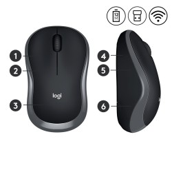 Mysz Logitech 910-002238 (Optyczna  1000 Dpi  Kolor Szary)