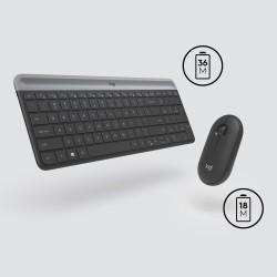 Wireless Keyboard And Mouse Combo Mk470 Graphite