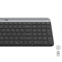 Wireless Keyboard And Mouse Combo Mk470 Graphite