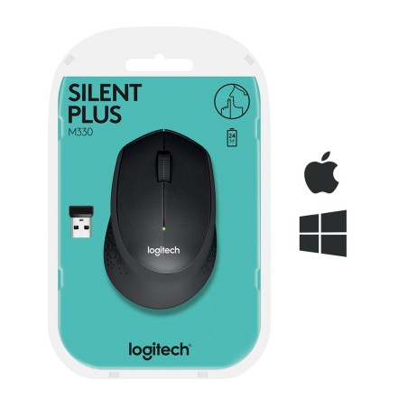 Mysz Logitech M330 910-004909 (Usb 2.0  Kolor Czarny  Optyczna)