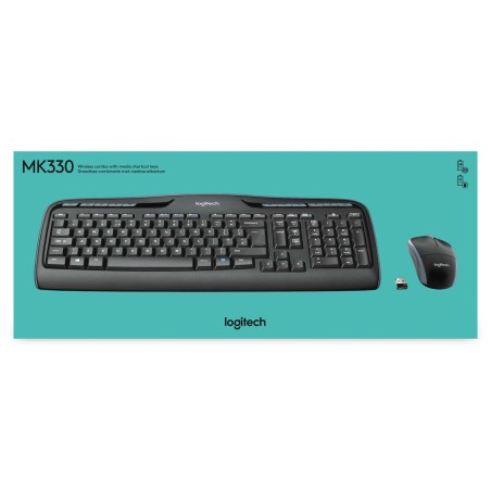 Zestaw Logitech Wireless Combo Mk330 Bezprzewodowy