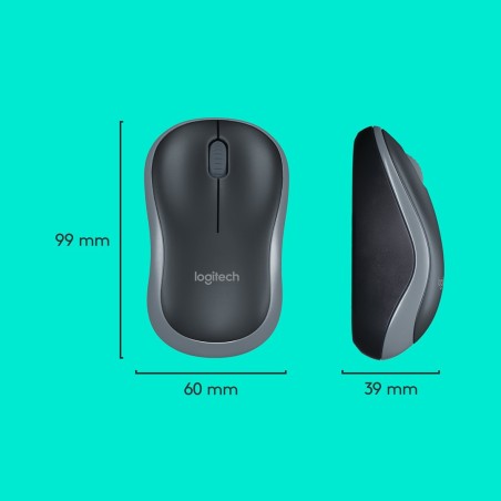 Klawiatura Membranowa Logitech Mk270 920-004508 (Usb (Radio 2.4 Ghz)  Kolor Czarny)