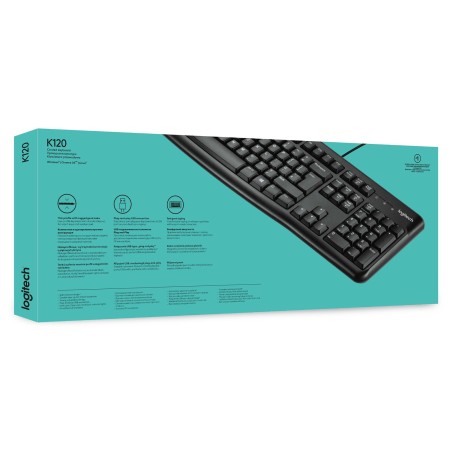 Klawiatura Membranowa Logitech K120 920-002479 (Usb 2.0  (Us)  Kolor Czarny)