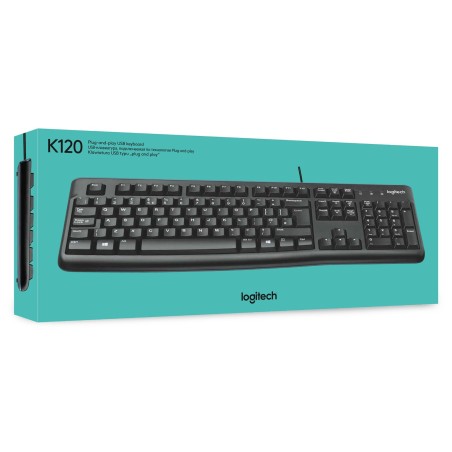 Klawiatura Membranowa Logitech K120 920-002479 (Usb 2.0  (Us)  Kolor Czarny)