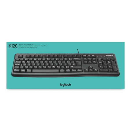 Klawiatura Membranowa Logitech K120 920-002479 (Usb 2.0  (Us)  Kolor Czarny)
