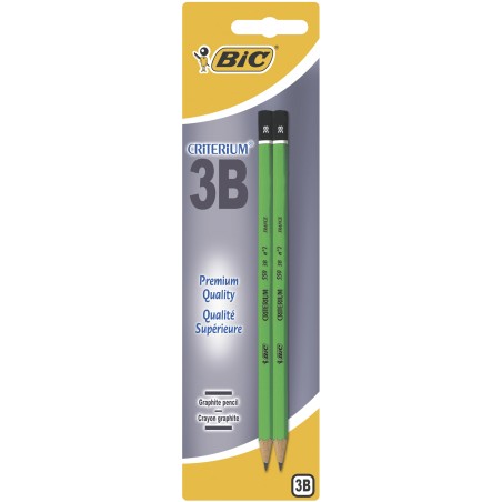 Ołówek Bez Gumki Bic Criterium 550 3B Blister 2Szt, 861128