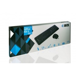Zestaw Klawiatura + Mysz Ibox Office Kit Ii Klaw. I Mysz Opt.usb Ikmoc2005070U (Usb 2.0  (Us)  Kolor Czarny  Optyczna)