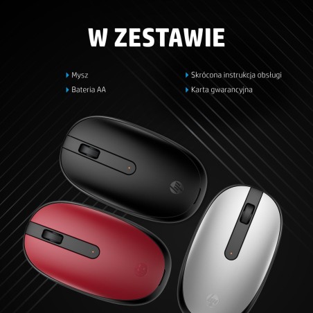 Mysz Hp 240 Pike Silver Bluetooth Mouse Bezprzewodowa Srebrno-Czarna 43N04Aa