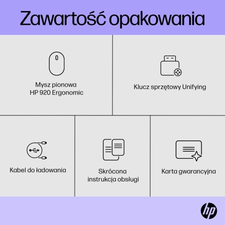 Mysz Hp 920 Ergonomic Vertical Mouse Black Bezprzewodowa Czarna