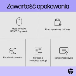 Mysz Hp 920 Ergonomic Vertical Mouse Black Bezprzewodowa Czarna