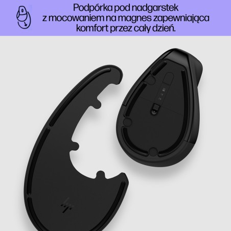 Mysz Hp 920 Ergonomic Vertical Mouse Black Bezprzewodowa Czarna