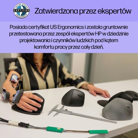 Mysz Hp 920 Ergonomic Vertical Mouse Black Bezprzewodowa Czarna