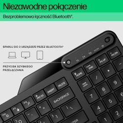 Klawiatura Hp 460 Multi-Device Bluetooth Keyboard Bezprzewodowa Czarna 7N7B8Aa
