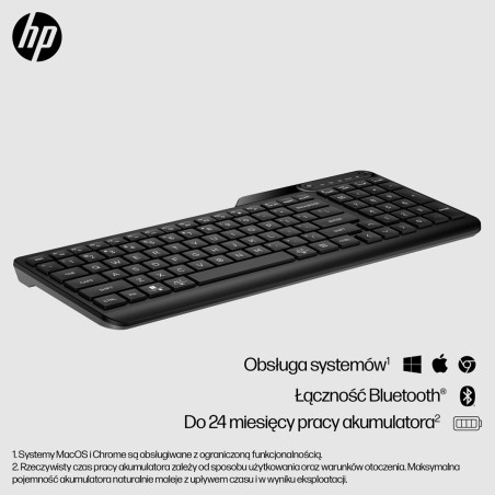 Klawiatura Hp 460 Multi-Device Bluetooth Keyboard Bezprzewodowa Czarna 7N7B8Aa