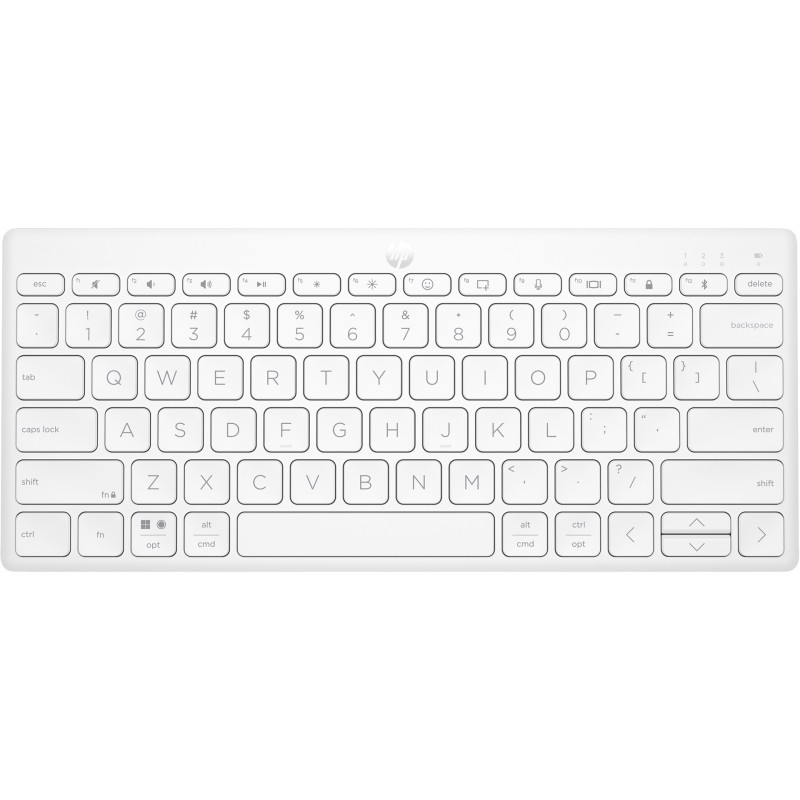 Klawiatura Hp 350 Compact Multi-Device Bluetooth Keyboard Bezprzewodowa Biała 692T0Aa