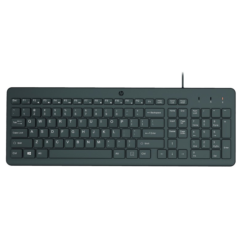 Klawiatura Hp 150 Wired Keyboard Przewodowa Czarna 664R5Aa