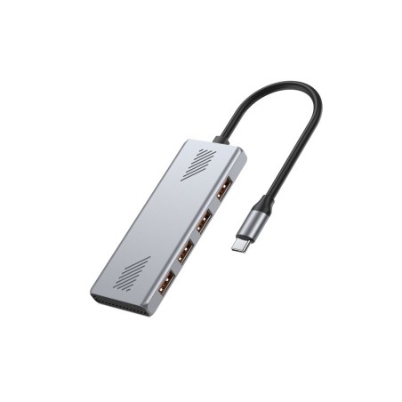 Gembird 4-Portowy Hub Usb 3.2 (Gen 2) Typu C Szary