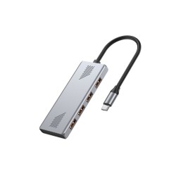 Gembird 4-Portowy Hub Usb 3.2 (Gen 2) Typu C Szary