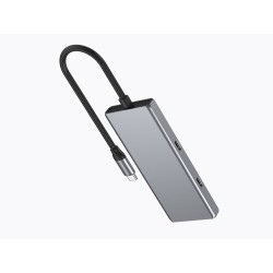 Gembird 4-Portowy Hub Usb 3.2 (Gen 2) Typu C Z 4 Portami A + C Szary