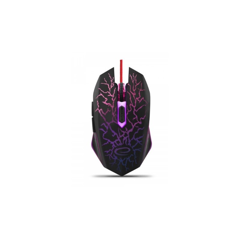 Mysz Esperanza Lightning Egm211R (Optyczna  2400 Dpi  Kolor Czarny)