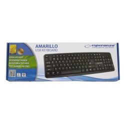 Klawiatura Membranowa Esperanza Amarillo Ek134 (Usb 2.0  (Eu)  Kolor Czarny)