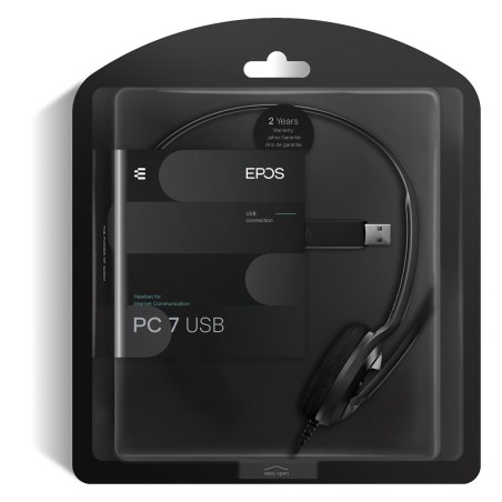 Słuchawki Nauszne Przewodowe Epos Pc7 Usb-A Mono