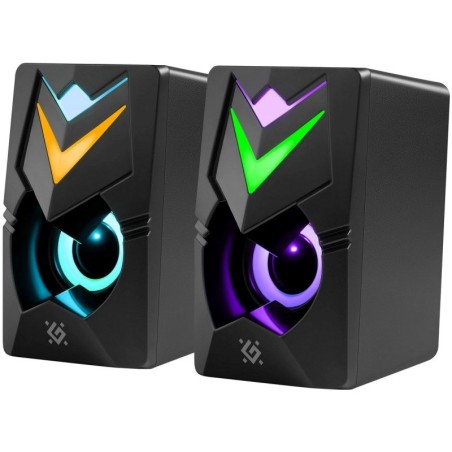 Defender Glosniki Pc J4 2.0 6W Led Usb Czarne 65964
