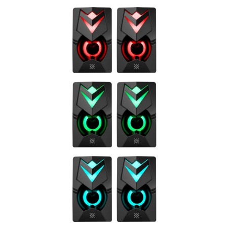 Defender Glosniki Pc J4 2.0 6W Led Usb Czarne 65964