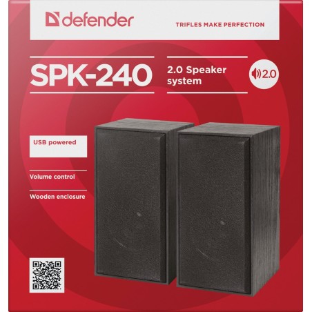 Defender Głośniki Spk-240 6W 2.0 Usb 65224