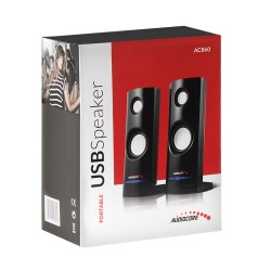 Zestaw Głośników Komputerowe Audiocore Ac860 (2.0  Kolor Czarny)