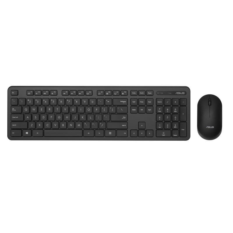 Zestaw Klawiatura + Mysz Asus Cw100 Wireless Keyboard And Mouse Set Black