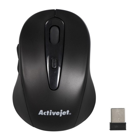 Activejet Amy-213 Mysz Bezprzewodowa Usb (Optyczna  1600 Dpi  Kolor Czarny)