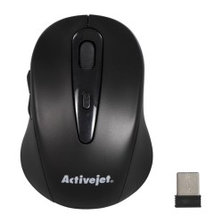 Activejet Amy-213 Mysz Bezprzewodowa Usb (Optyczna  1600 Dpi  Kolor Czarny)