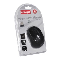 Activejet Amy-213 Mysz Bezprzewodowa Usb (Optyczna  1600 Dpi  Kolor Czarny)