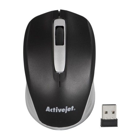Activejet Amy-313 Mysz Bezprzewodowa Usb (Optyczna  1200 Dpi  Kolor Czarno-Szary)
