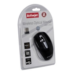 Activejet Amy-313 Mysz Bezprzewodowa Usb (Optyczna  1200 Dpi  Kolor Czarno-Szary)