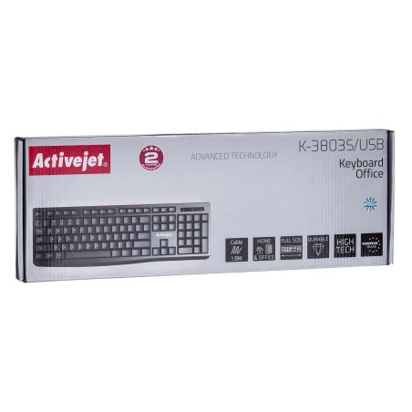 Activejet K-3803S Klawiatura Przewodowa Usb