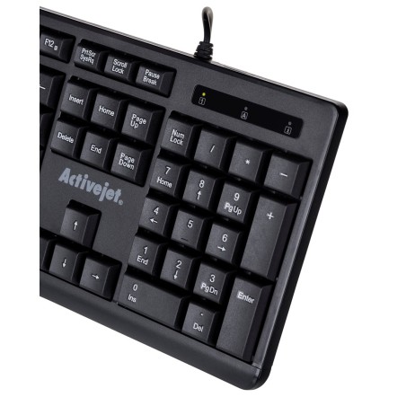 Activejet K-3803S Klawiatura Przewodowa Usb