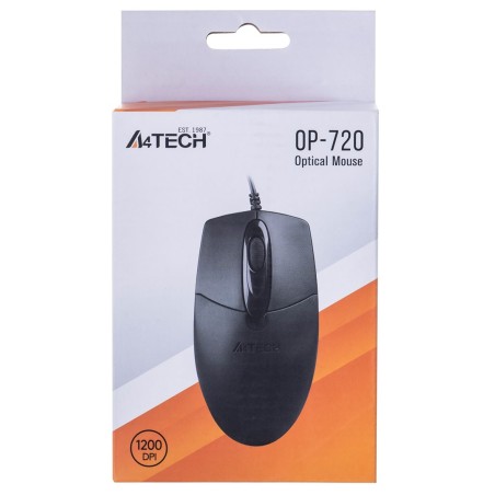Mysz A4 Tech Op-720 A4Tmys43754 (Optyczna  800 Dpi  Kolor Czarny)