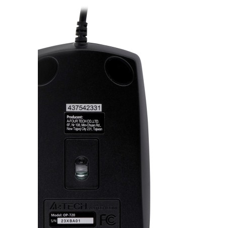 Mysz A4 Tech Op-720 A4Tmys43754 (Optyczna  800 Dpi  Kolor Czarny)