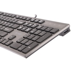 Klawiatura Membranowa A4 Tech Kv-300H A4Tkla39976 (Usb 2.0  (Us)  Kolor Czarny)