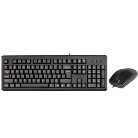 Klawiatura, Zestaw Klawiatura + Mysz Membranowa A4 Tech A4Tkla43774 (Usb 2.0  Kolor Czarny  Optyczna)