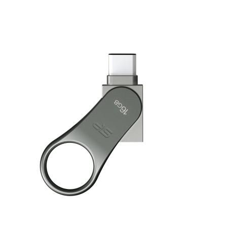 Pendrive Silicon Power Mobile C80 16Gb Usb 3.1/Type-C Silver