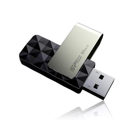 Pendrive Silicon Power Blaze B30 64Gb Usb 3.1 Kolor Czarny (Sp064Gbuf3B30V1K)