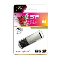 Pendrive Silicon Power Blaze B30 64Gb Usb 3.1 Kolor Czarny (Sp064Gbuf3B30V1K)